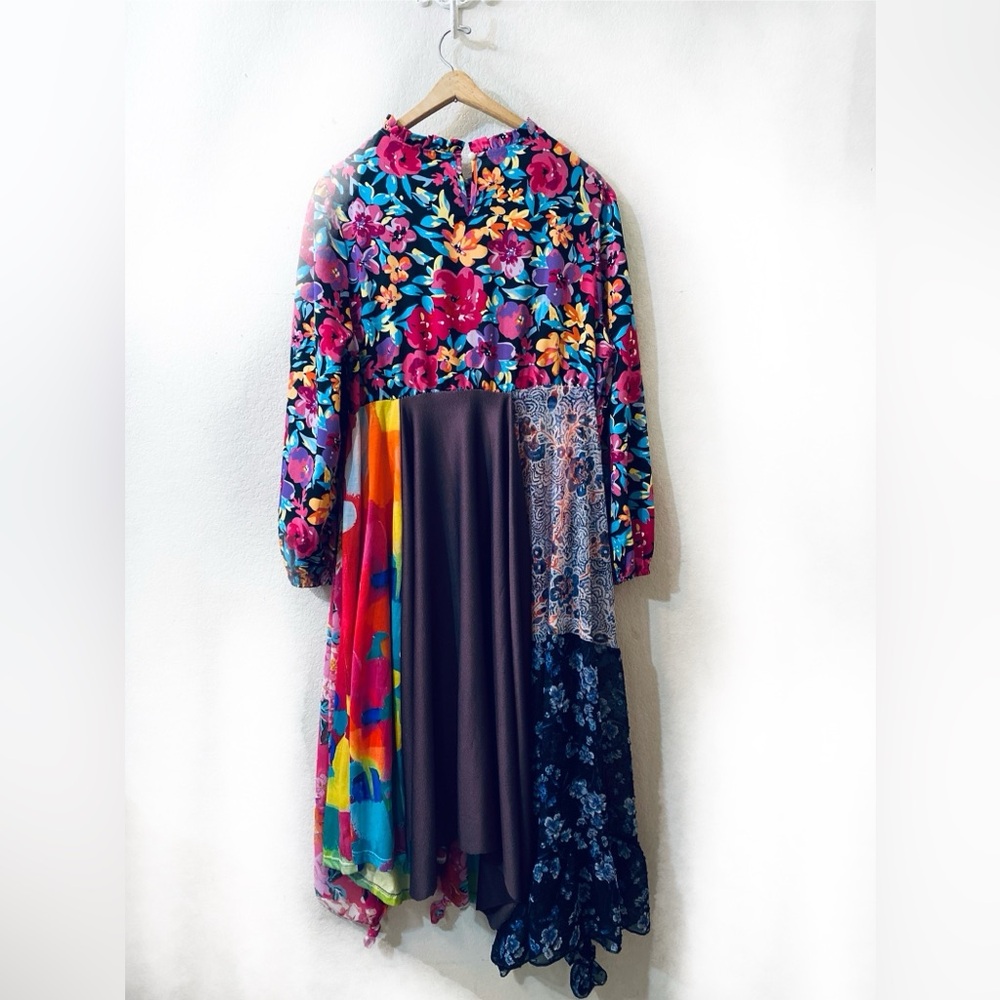 Multicolor Asymmetrical Dress - Picture 5 of 7